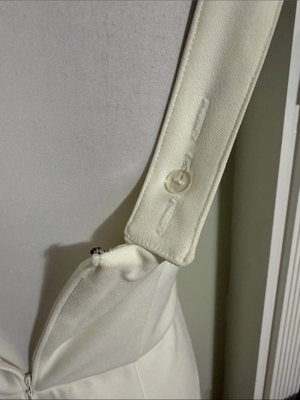 Abercrombie & Fitch Cream Square Neck Maxi Dress